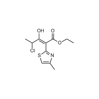 Ethyl α-(2-chloro-1-hydroxypropylidene)-4-methyl-2-thiazoleacetate