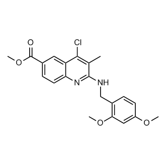Methyl 4-chloro-2-((2,4-dimethoxybenzyl)amino)-3-methylquinoline-6-carboxylate