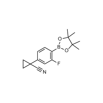 1-(3-Fluoro-4-(4,4,5,5-tetramethyl-1,3,2-dioxaborolan-2-yl)phenyl)cyclopropane-1-carbonitrile