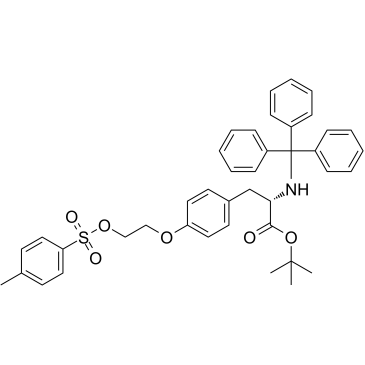 tert-Butyl (s)-3-(4-(2-(tosyloxy)ethoxy)phenyl)-2-(tritylamino)propanoate