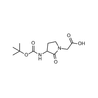 2-(3-((Tert-butoxycarbonyl)amino)-2-oxopyrrolidin-1-yl)acetic acid