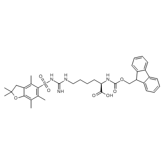 (R)-2-((((9H-Fluoren-9-yl)methoxy)carbonyl)amino)-6-(3-((2,2,4,6,7-pentamethyl-2,3-dihydrobenzofuran-5-yl)sulfonyl)guanidino)hexanoic acid