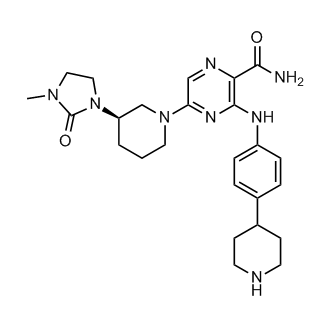 (R)-5-(3-(3-Methyl-2-oxoimidazolidin-1-yl)piperidin-1-yl)-3-((4-(piperidin-4-yl)phenyl)amino)pyrazine-2-carboxamide