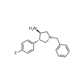 rel-(3R,4S)-4-(4-Fluorophenyl)-1-(phenylmethyl)-3-pyrrolidinamine