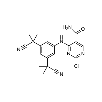 4-((3,5-Bis(2-cyanopropan-2-yl)phenyl)amino)-2-chloropyrimidine-5-carboxamide