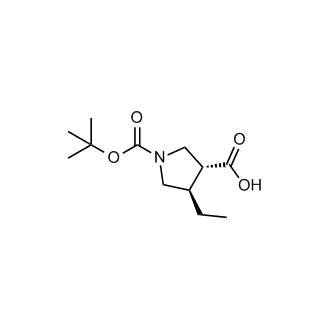 rel-1-(1,1-Dimethylethyl) (3R,4R)-4-ethyl-1,3-pyrrolidinedicarboxylate