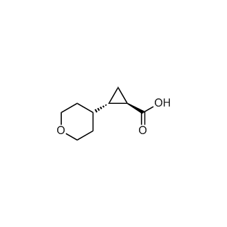 rel-(1R,2S)-2-(Tetrahydro-2H-pyran-4-yl)cyclopropanecarboxylic acid