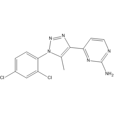 4-(1-(2,4-Dichlorophenyl)-5-methyl-1H-1,2,3-triazol-4-yl)pyrimidin-2-amine