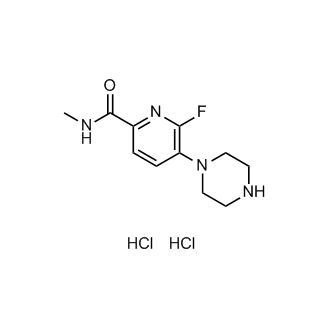 6-Fluoro-N-methyl-5-(1-piperazinyl)-2-pyridinecarboxamide (dihydrochloride)