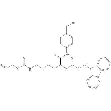 (S)-(9H-Fluoren-9-yl)methyl allyl (6-((4-(hydroxymethyl)phenyl)amino)-6-oxohexane-1,5-diyl)dicarbamate