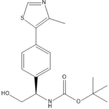 tert-butyl (R)-(2-hydroxy-1-(4-(4-methylthiazol-5-yl)phenyl)ethyl)carbamate