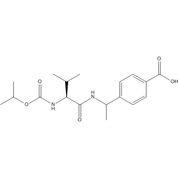 4-(1-((S)-2-((Isopropoxycarbonyl)amino)-3-methylbutanamido)ethyl)benzoic acid