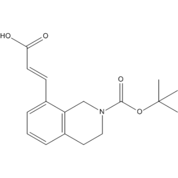 (E)-3-(2-(tert-Butoxycarbonyl)-1,2,3,4-tetrahydroisoquinolin-8-yl)acrylic acid