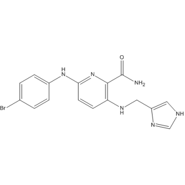 3-(((1H-Imidazol-4-yl)methyl)amino)-6-((4-bromophenyl)amino)picolinamide