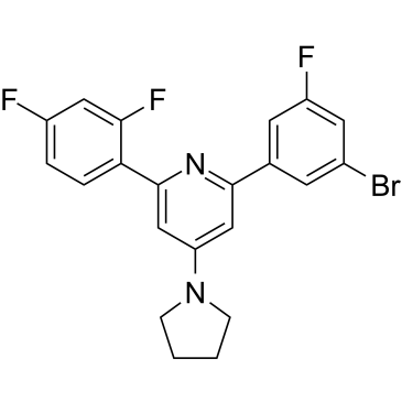 2-(3-Bromo-5-fluorophenyl)-6-(2,4-difluorophenyl)-4-(pyrrolidin-1-yl)pyridine