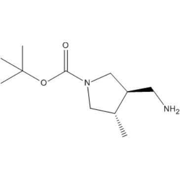 rel-1,1-Dimethylethyl (3R,4S)-3-(aminomethyl)-4-methyl-1-pyrrolidinecarboxylate