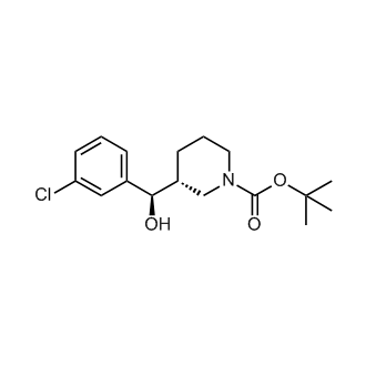 tert-Butyl (R)-3-((R)-(3-chlorophenyl)(hydroxy)methyl)piperidine-1-carboxylate