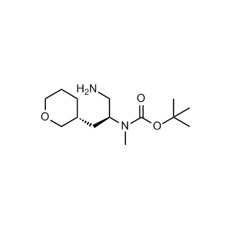 tert-Butyl ((S)-1-amino-3-((R)-tetrahydro-2H-pyran-3-yl)propan-2-yl)(methyl)carbamate