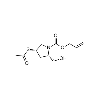 allyl (2S,4S)-4-(acetylthio)-2-(hydroxymethyl)pyrrolidine-1-carboxylate