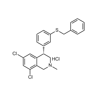 (S)-4-(3-(Benzylthio)phenyl)-6,8-dichloro-2-methyl-1,2,3,4-tetrahydroisoquinoline hydrochloride