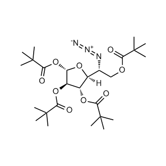 (2S,3R,4S,5S)-5-((R)-1-Azido-2-(pivaloyloxy)ethyl)tetrahydrofuran-2,3,4-triyl tris(2,2-dimethylpropanoate)