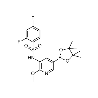 2,4-Difluoro-N-(2-methoxy-5-(4,4,5,5-tetramethyl-1,3,2-dioxaborolan-2-yl)pyridin-3-yl)benzenesulfonamide