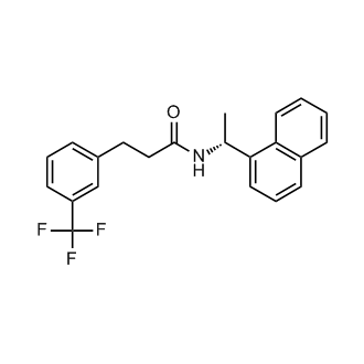 (R)-N-(1-(naphthalen-1-yl)ethyl)-3-(3-(trifluoromethyl)phenyl)propanamide