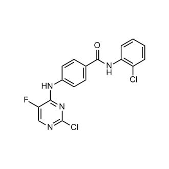 4-(2-Chloro-5-fluoropyrimidin-4-ylamino)-N-(2-chlorophenyl)benzamide