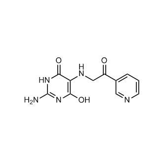 2-Amino-6-hydroxy-5-((2-oxo-2-(pyridin-3-yl)ethyl)amino)pyrimidin-4(3H)-one