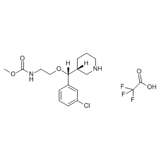 Methyl 2-((R)-(3-chlorophenyl)((R)-piperidin-3-yl)methoxy)ethylcarbamate (2,2,2-trifluoroacetate)