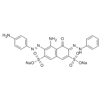Sodium 5-amino-6-((4-aminophenyl)diazenyl)-4-oxo-3-(2-phenylhydrazono)-3,4-dihydronaphthalene-2,7-disulfonate