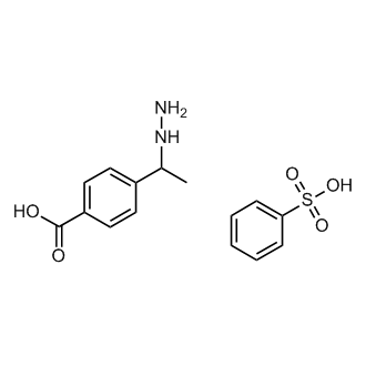4-(1-Hydrazinylethyl)benzoic acid compound with benzenesulfonic acid (1:1)