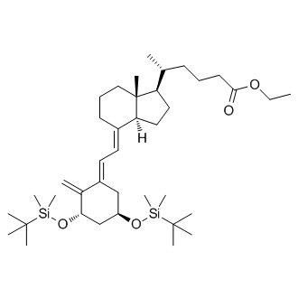 (5R)-ethyl 5-((1R,3aS,7aR)-4-((E)-2-((3S,5R)-3,5-bis(tert-butyldimethylsilyloxy)-2-methylenecyclohexylidene)ethyl)-7a-methyloctahydro-1H-inden-1-yl)hexanoate