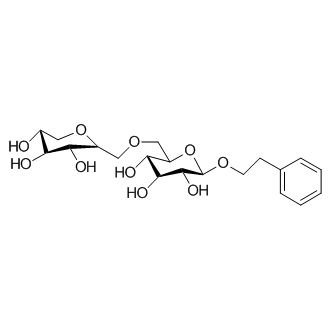 (2R,3R,4R,5S,6R)-2-phenethoxy-6-((((3R,4R,5R)-3,4,5-trihydroxytetrahydro-2H-pyran-2-yl)methoxy)methyl)tetrahydro-2H-pyran-3,4,5-triol