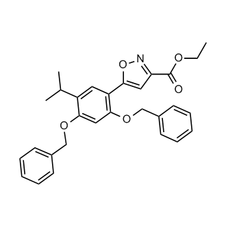 Ethyl 5-(2,4-bis(benzyloxy)-5-isopropylphenyl)isoxazole-3-carboxylate