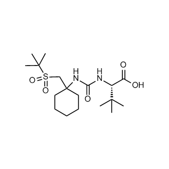 (S)-2-(3-(1-(tert-butylsulfonylmethyl)cyclohexyl)ureido)-3,3-dimethylbutanoic acid
