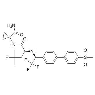 1-((S)-4-fluoro-4-methyl-2-((S)-2,2,2-trifluoro-1-(4'-(methylsulfonyl)biphenyl-4-yl)ethylamino)pentanamido)cyclopropanecarboxamide