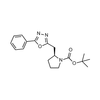 (S)-tert-butyl 2-((5-phenyl-1,3,4-oxadiazol-2-yl)methyl)pyrrolidine-1-carboxylate
