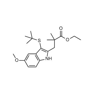 Ethyl 3-(3-(tert-Butylthio)-5-methoxy-1H-indol-2-yl)-2,2-dimethylpropanoate