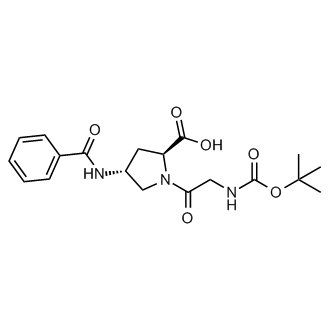 (2S,4R)-4-benzamido-1-(2-((tert-butoxycarbonyl)amino)acetyl)pyrrolidine-2-carboxylic acid