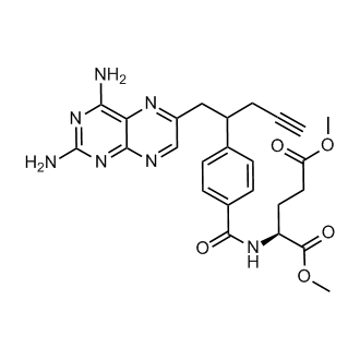(2S)-dimethyl 2-(4-(1-(2,4-diaminopteridin-6-yl)pent-4-yn-2-yl)benzamido)pentanedioate