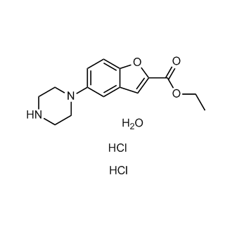 5-(1-Piperazinyl)-2-benzofurancarboxylic acid ethyl ester dihydrochloride hydrate
