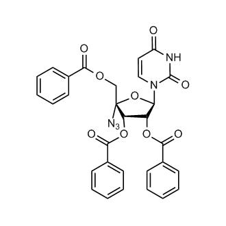 (2R,3S,4R,5R)-2-azido-2-((benzoyloxy)methyl)-5-(2,4-dioxo-3,4-dihydropyrimidin-1(2H)-yl)tetrahydrofuran-3,4-diyl dibenzoate