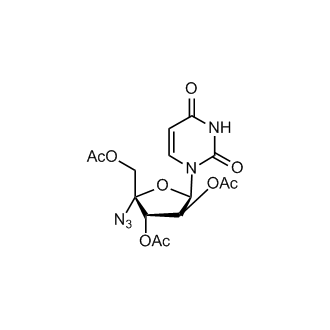(2R,3S,4S,5R)-2-(Acetoxymethyl)-2-azido-5-(2,4-dioxo-3,4-dihydropyrimidin-1(2H)-yl)tetrahydrofuran-3,4-diyl diacetate