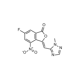 (Z)-6-fluoro-3-((1-methyl-1H-1,2,4-triazol-5-yl)methylene)-4-nitroisobenzofuran-1(3H)-one