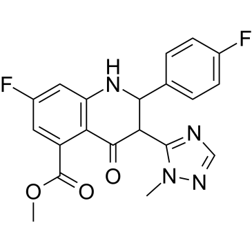 Methyl 7-fluoro-2-(4-fluorophenyl)-3-(1-methyl-1H-1,2,4-triazol-5-yl)-4-oxo-1,2,3,4-tetrahydroquinoline-5-carboxylate