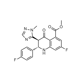 (2S,3S)-methyl 7-fluoro-2-(4-fluorophenyl)-3-(1-methyl-1H-1,2,4-triazol-5-yl)-4-oxo-1,2,3,4-tetrahydroquinoline-5-carboxylate
