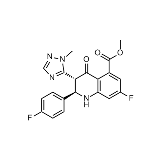 (2R,3R)-methyl 7-fluoro-2-(4-fluorophenyl)-3-(1-methyl-1H-1,2,4-triazol-5-yl)-4-oxo-1,2,3,4-tetrahydroquinoline-5-carboxylate