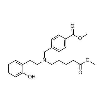 Methyl 4-(((2-hydroxyphenethyl)(5-methoxy-5-oxopentyl)amino)methyl)benzoate
