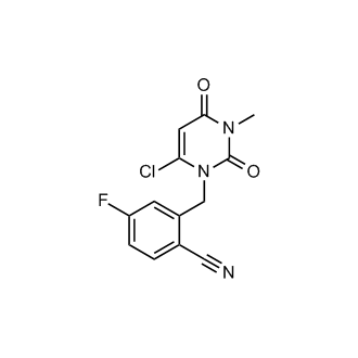 2-((6-Chloro-3-methyl-2,4-dioxo-3,4-dihydropyrimidin-1(2H)-yl)methyl)-4-fluorobenzonitrile